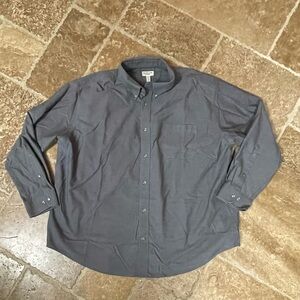 St. John's Bay Slate Gray Casual Button-Down Shirt